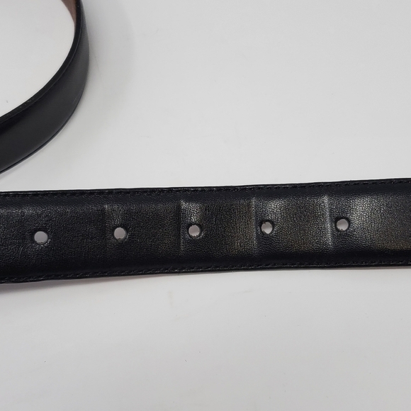 COACH BLACK LEATHER BELT GOLD BUCKLE MEN SIZE 40 CLASSIC PROFESSIONAL BUSINESS - Picture 5 of 14